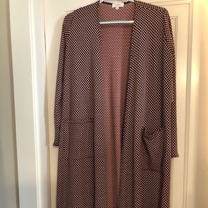 Lularoe Mermaid Pink Black Sarah Medium